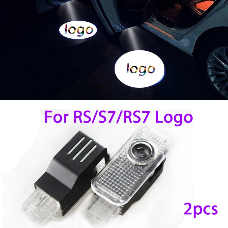 2 шт. автомобильный Стайлинг Led дверь логотип светильник для A7 Quattro s7 rs7 rs Audi