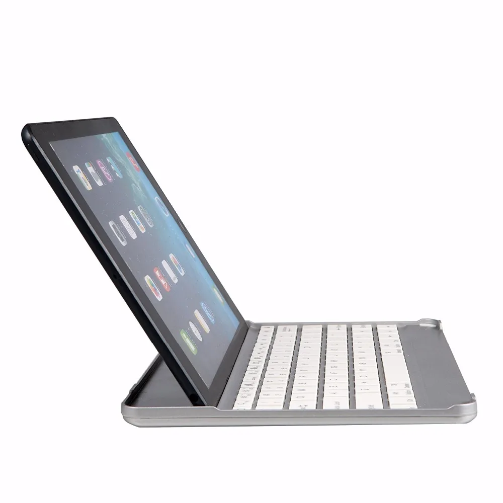 Ультратонкий чехол из алюминиевого сплава с беспроводной клавиатурой Bluetooth для