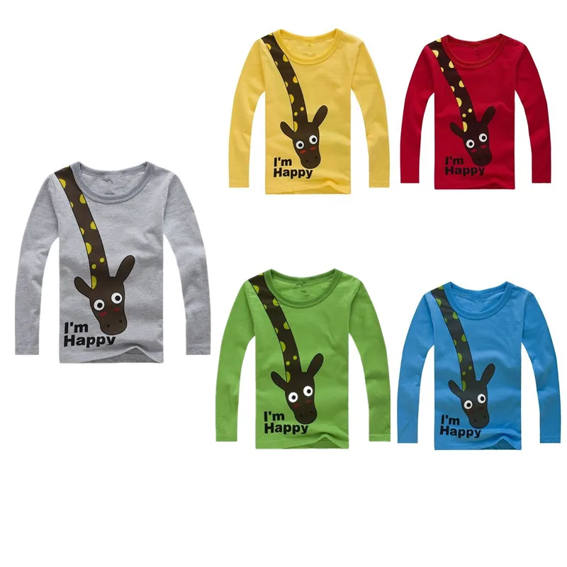 Новинка 2017 года футболка для мальчиков хлопковая с длинными рукавами детская