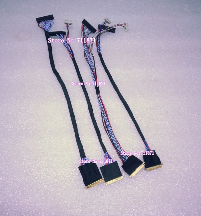 4 шт. 0 5 Шаг I-PEX 40P светодиодный ЖК-экран кабель Линия 10 1 13 3 14 15 6 17 дюймов ЖК-панель