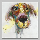 Картина маслом на холсте, с изображением животных, поп-арт-стена