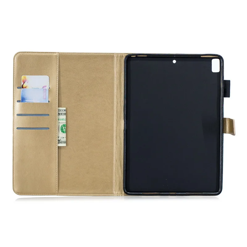 Цветочный флип кошелек для iPad 9 7 2018 2017 5 го 6 поколения чехол с держателем