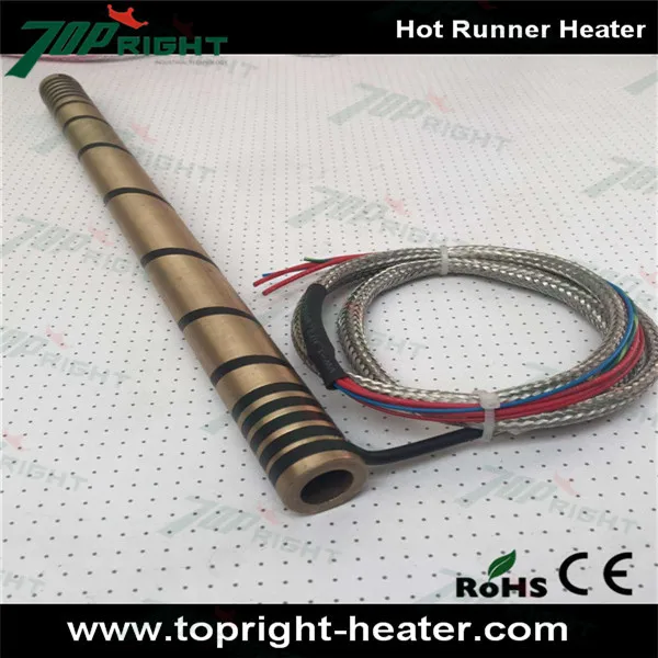 ID12.7mm длина 320mm 220v500w сопло нагреватель/горячий конический нагреватель для литья