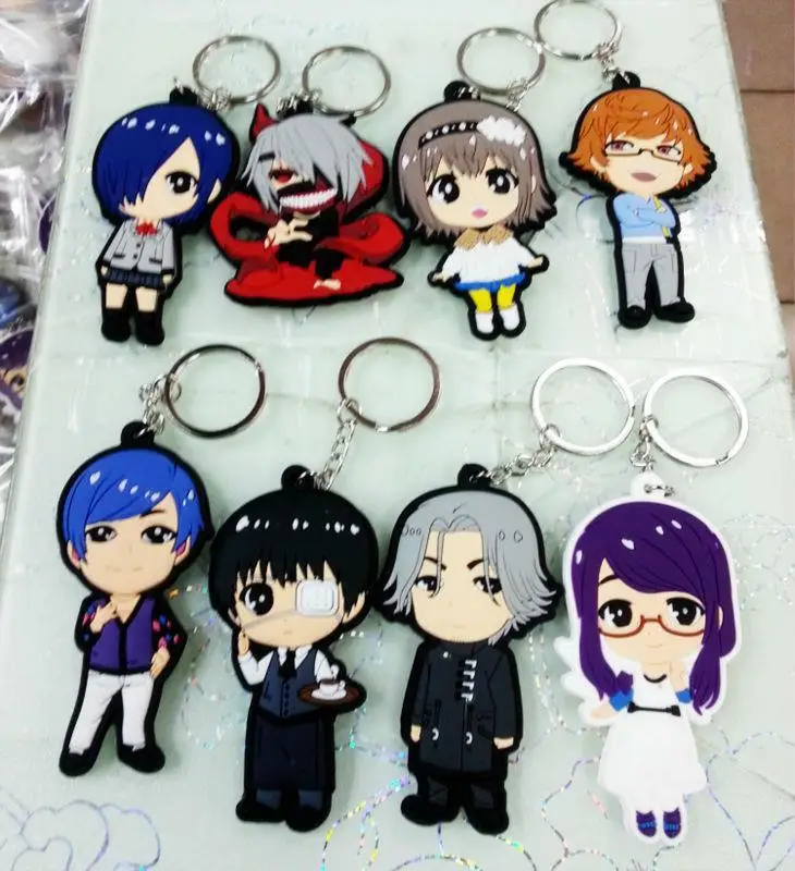8 шт./лот Токийский Гуль Kaneki Ken Touka Kirishima Shuu Tsukiyama брелки из ПВХ|pvc figure|tokyo ghoultouka kirishima |