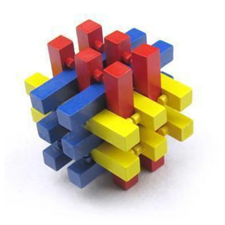 Деревянные блоки развивающая игрушка красочные деревянные интеллектуальные