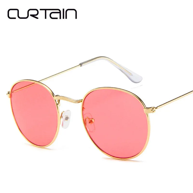Curtain Okulary 2019 Fashion Round Sunglasses Women Mirror Classic Vintage Street Beat Glasses Men Driving Oculos De Sol | Аксессуары