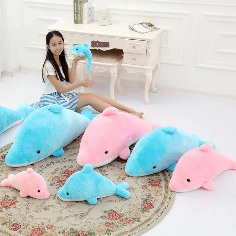 1Pcs Me Movie 30cm Lovely Big Dolphin plush toy Animals Dolls High Quality Anime Toys For kids Gifts | Игрушки и хобби