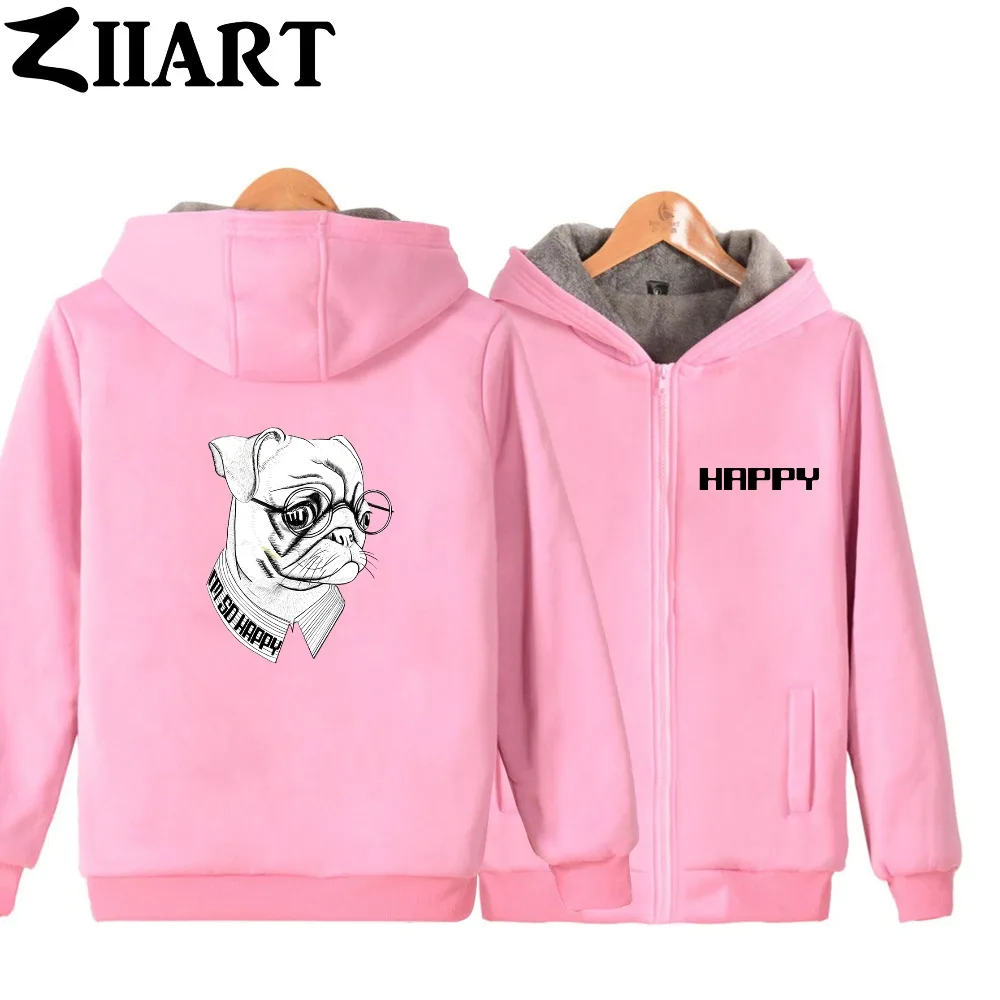 I'm So Happy Pet Dog Bulldog очки полосатая рубашка мужские бархатные парки парная одежда