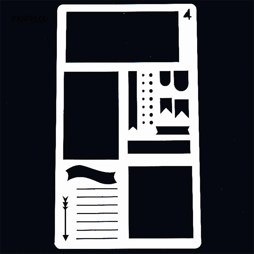 Трафареты для блокнота скрапбукинга спрея Пластиковая форма щит сделай сам торт