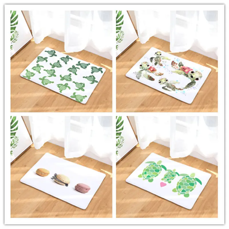 Hot Sale 40x60/50x80cm Sea Turtle Pattern Anti-slip Mats Bathroom Floor Kitchen Rugs | Дом и сад