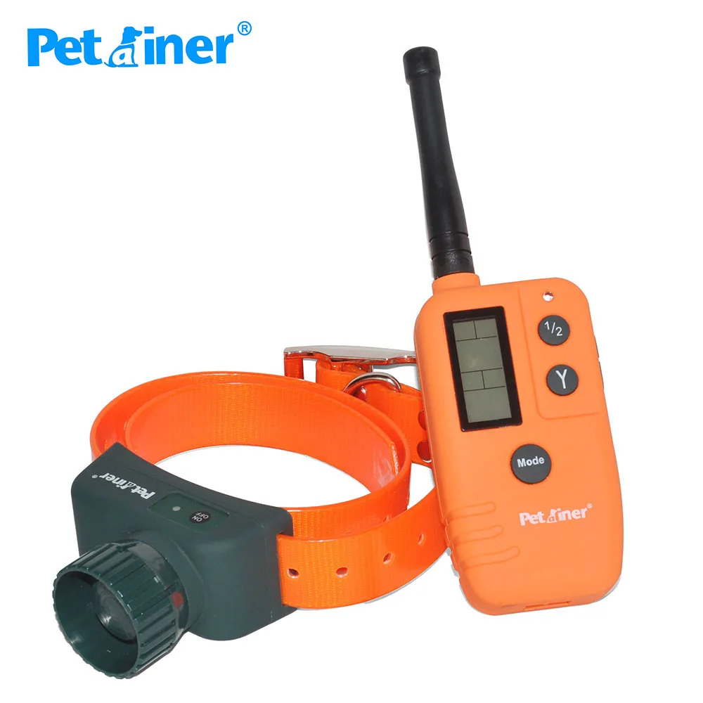 Petrainer 910B 500 м Пульт дистанционного управления перезаряжаемый и водонепроницаемый воротник бипер с большим ЖК-дисплеем