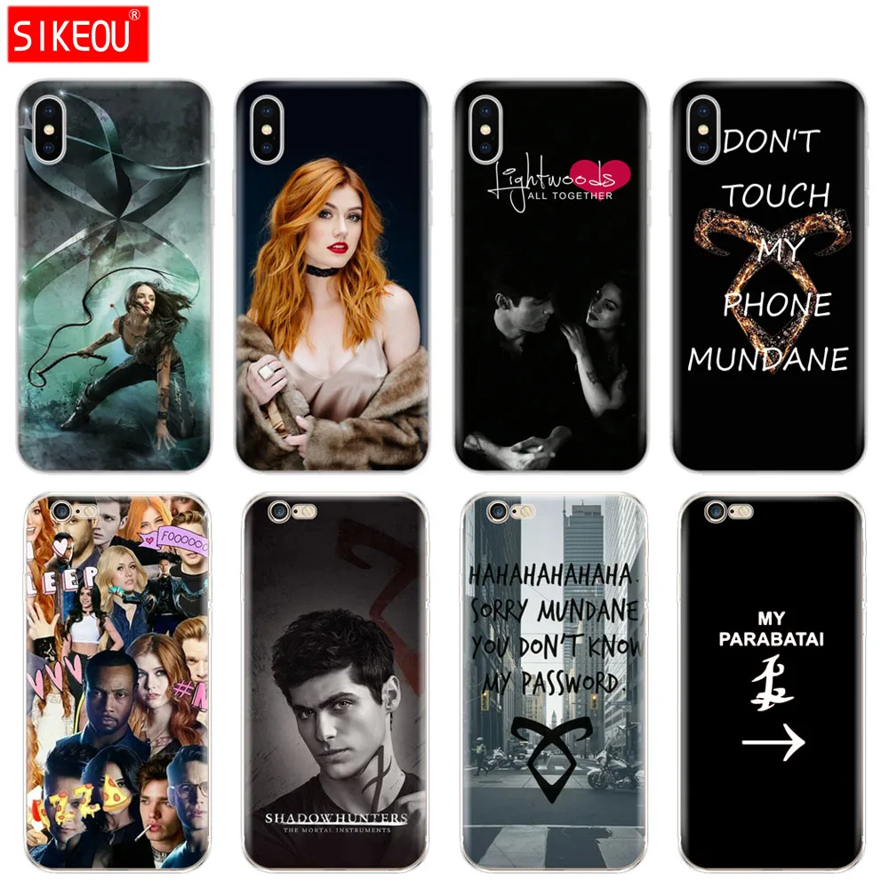 Силиконовый чехол для телефона Iphone 6X8 7 6s 5 5S SE Plus 10 XR XS Max Case shadowhunters tv show | Мобильные
