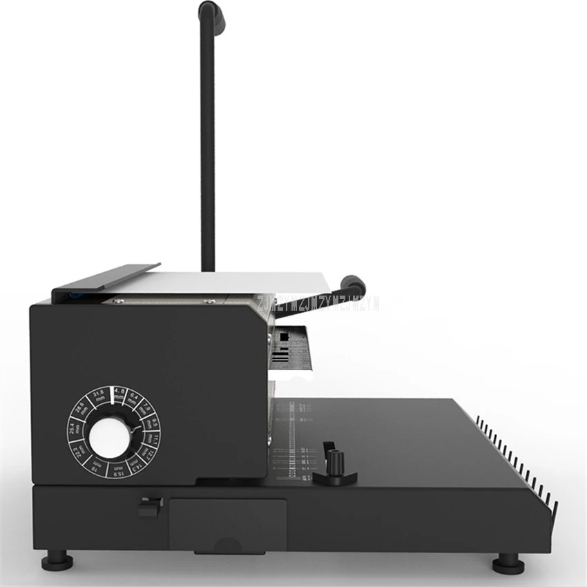 売却 TD-2500 2 ハンドルマニュアルスパイラルダブルワイヤー製本機 40 個正方形パンチ穴ファイルブック A4 紙バインダーパンチャー機