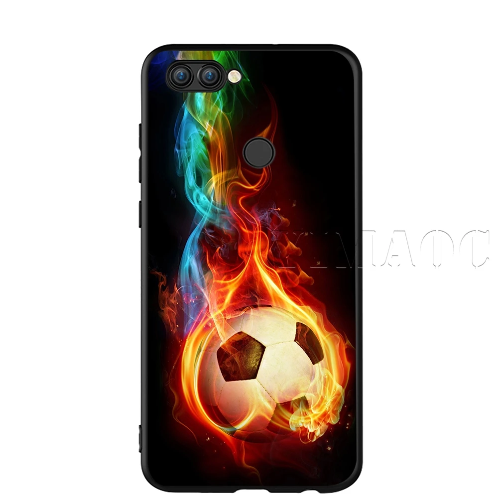 1 Силиконовый чехол YIMAOC Fire football для huawei mate 10 P8 P9 P10 P20 Lite Pro P Y7 Y9 Smart Mini - Цвет: 1