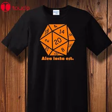 Популярная футболка Alea Iacta Est Fun Geek Nerd Cube Rollplay D & Tabeltop Pen Papercustom
