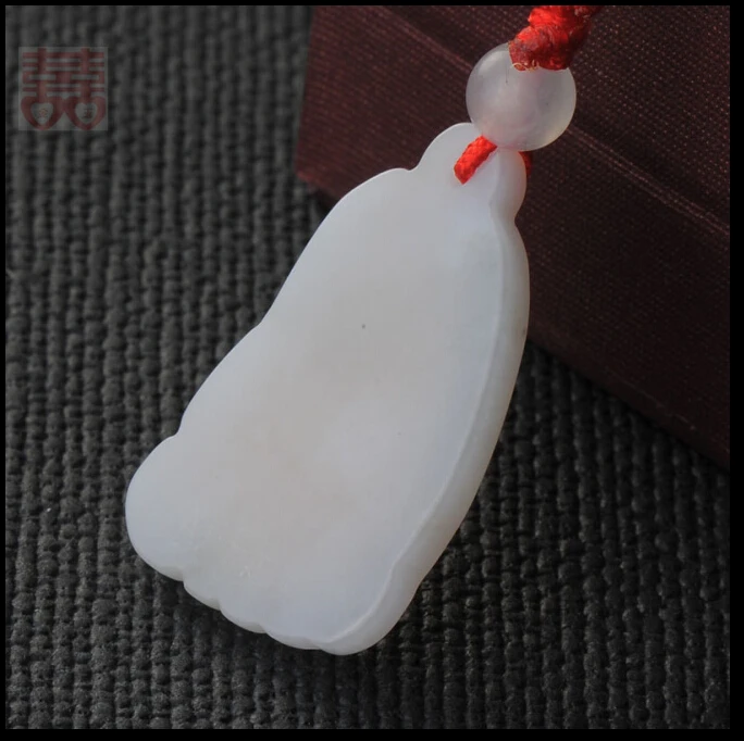 

Hot sale 100% Natural /Jadeite 24k 999 Yellow Gold Spider Foot Pendant