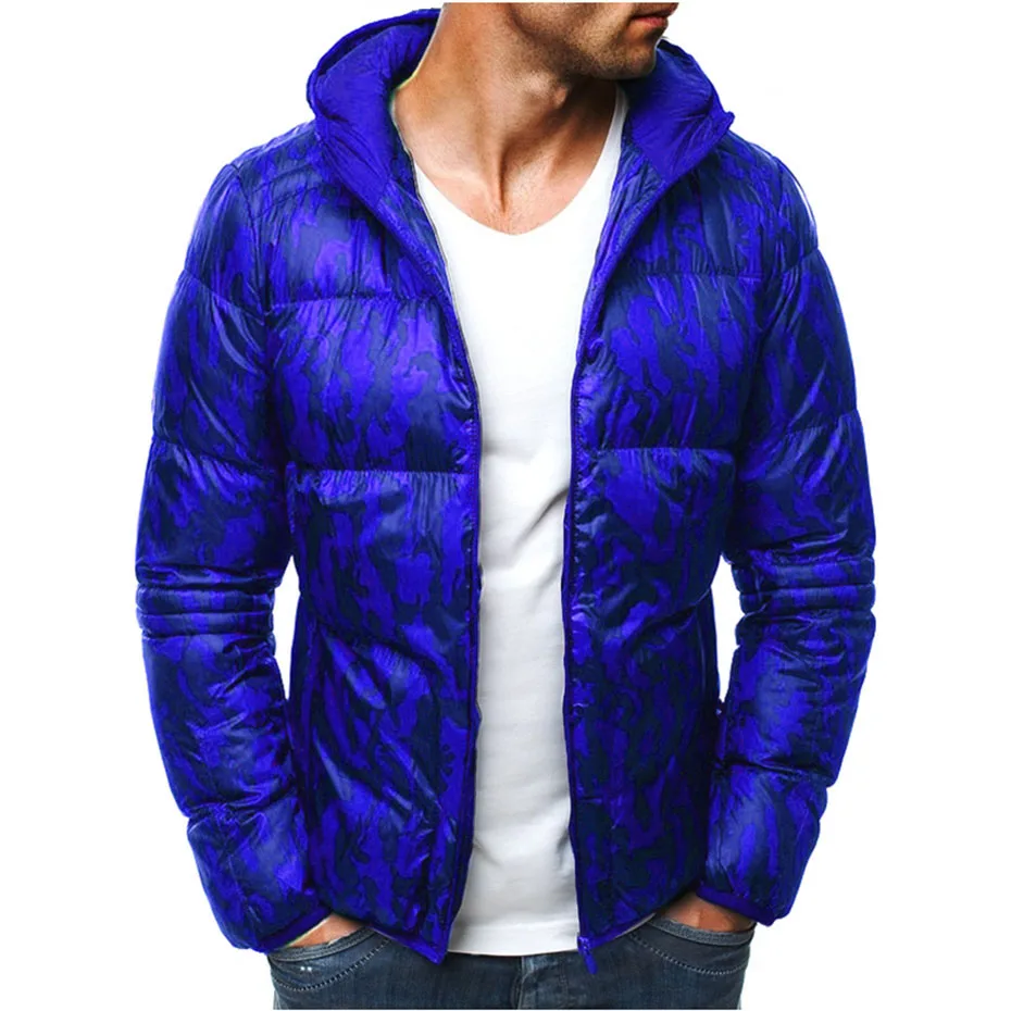 Мужская стеганая куртка с хлопковой подкладкой ZOGAA плотная приталенная длинным