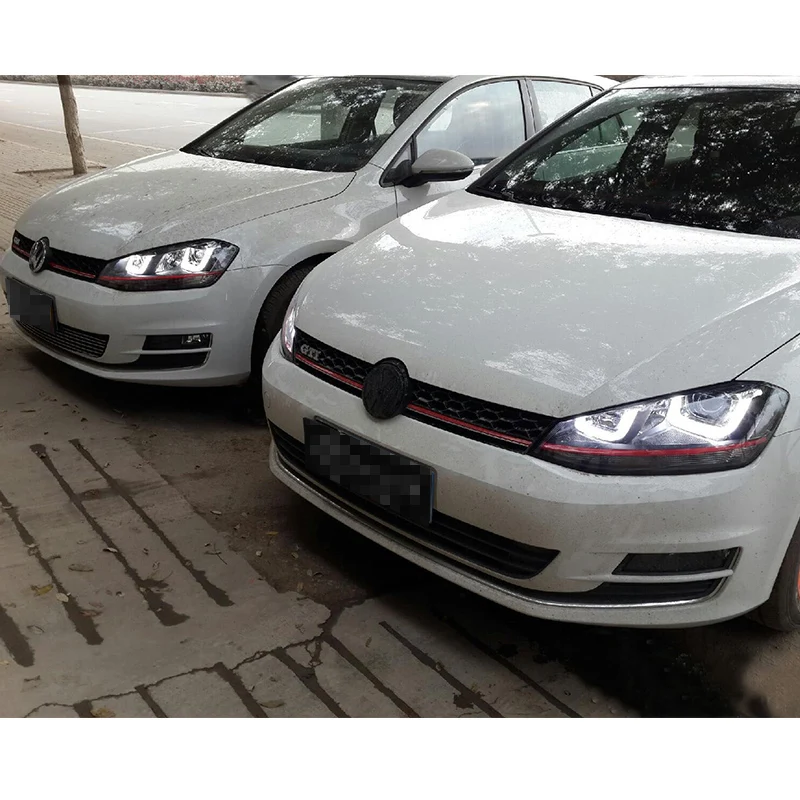 VLAND фабрика для автомобиля фара Golf7 2014 2015 VW Golf 7 фары с светодиодный DRL сигнал H7 D2H