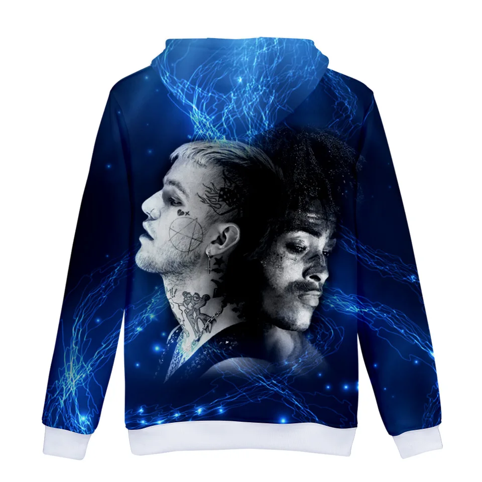 Новинка 2018 лидер продаж Lil Peep and XXXTentacion толстовки с капюшоном цифровой печатью 3D