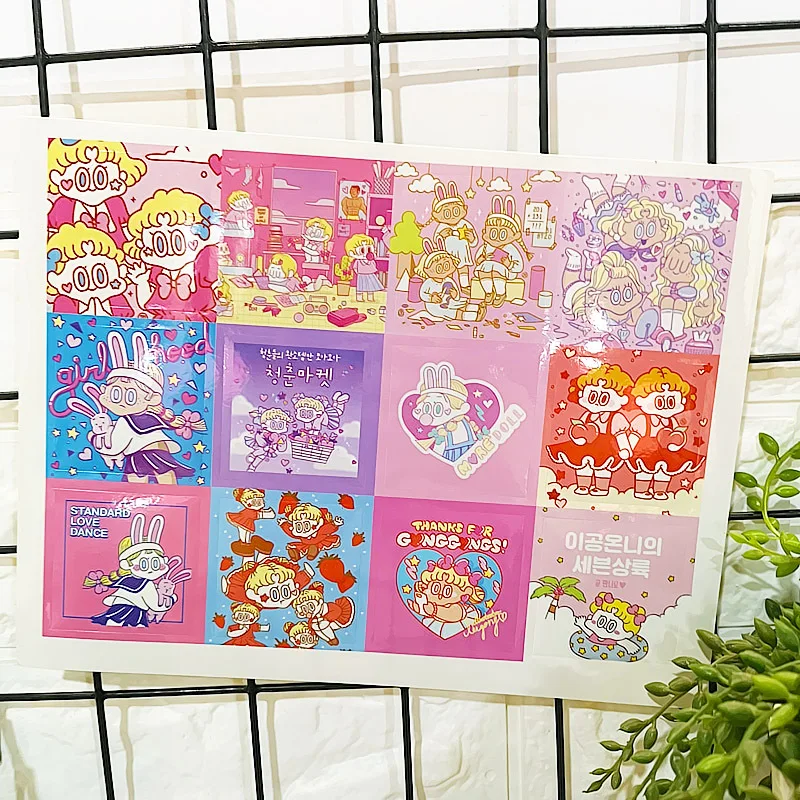 Kawaii Корейская девушка дневник стикер s милый ребенок игрушка стикер s планировщик Памятка Скрапбукинг Стикеры канцелярские подарки