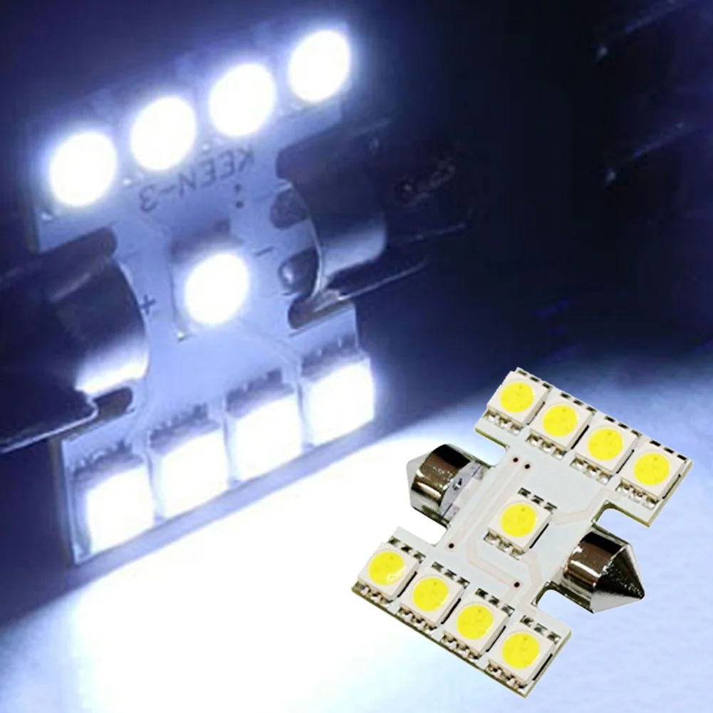 1 шт. 31 мм C5W C10W C3W DE3021 6428 Festoon 9 led 5050 smd автомобильный светильник номерного знака