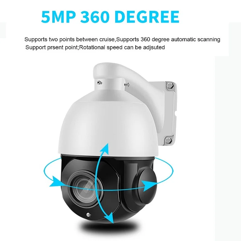 IMPORX 36X 5MP наружная купольная P2P CCTV PTZ ip камера 360 HD наблюдения Водонепроницаемая