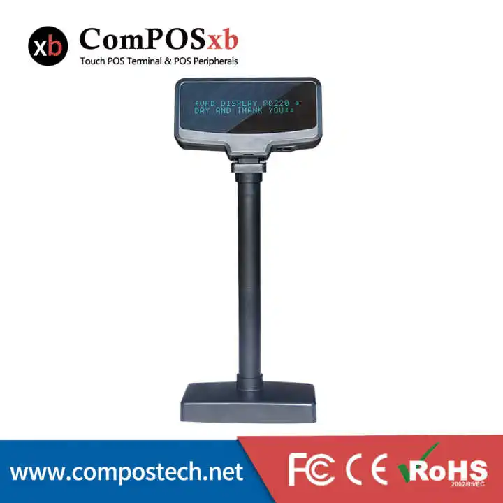 VFD дисплей клиента кассовый аппарат USB RS232 интерфейс|interface|interface usb |
