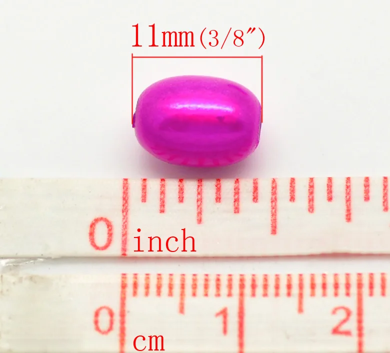 Новинка 100 смешанные чудесные акриловые овальные разделительные бусины 11x8 мм (3/8