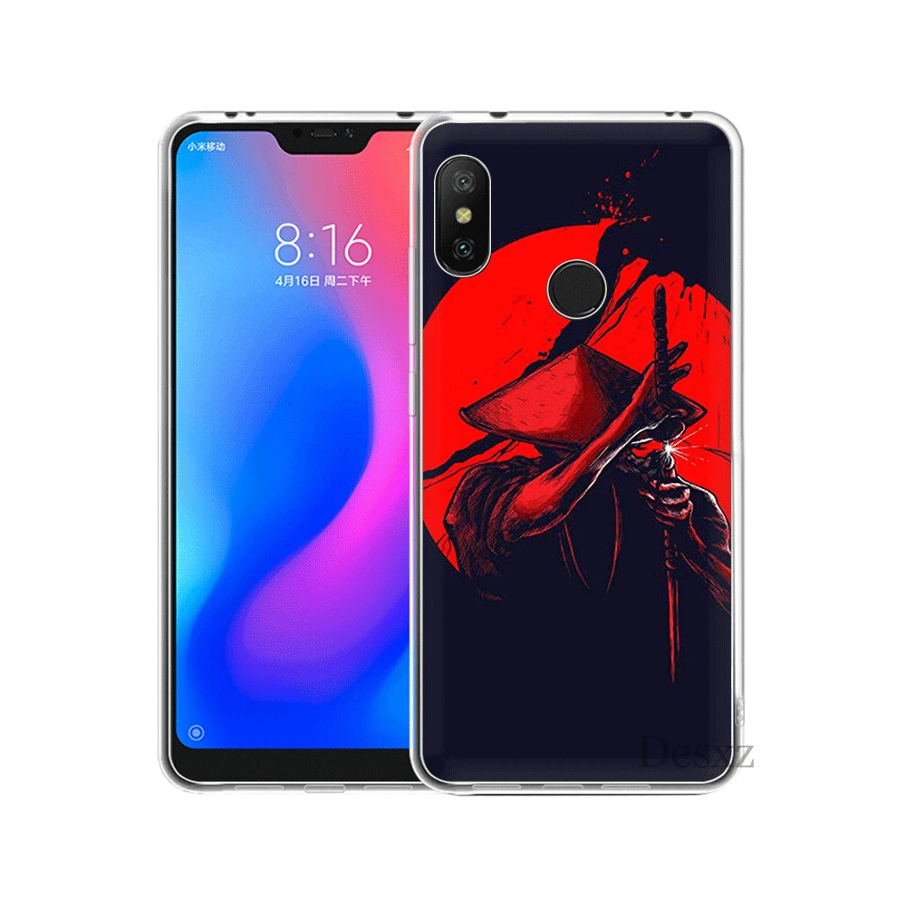 Силиконовый чехол из ТПУ Для Xiaomi Mi 6 8 Lite SE A1 A2 5X6X2 S F1 Japan The samurai Ninja | Мобильные