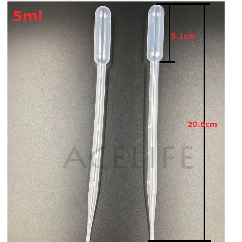 50X 5ML 50 шт х 0,2 мл-10 мл одноразовые пластиковые градиентные пипетки для переноса пипеток аэрограф - Цвет: 50X 5ML