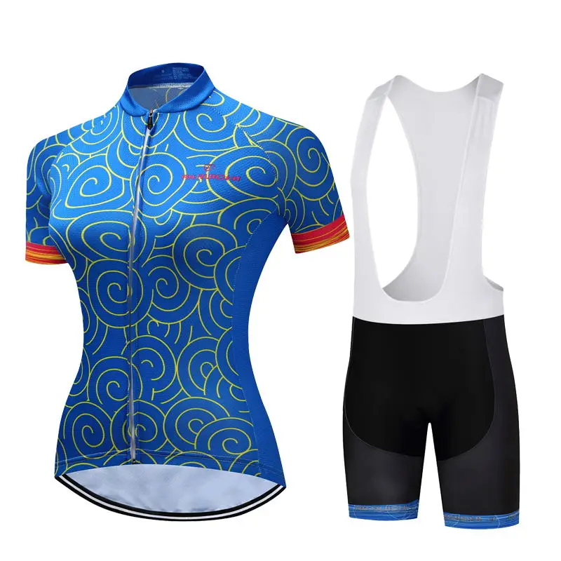 Женские велосипедные костюмы наборы для велоспорта на лето и весну Джерси