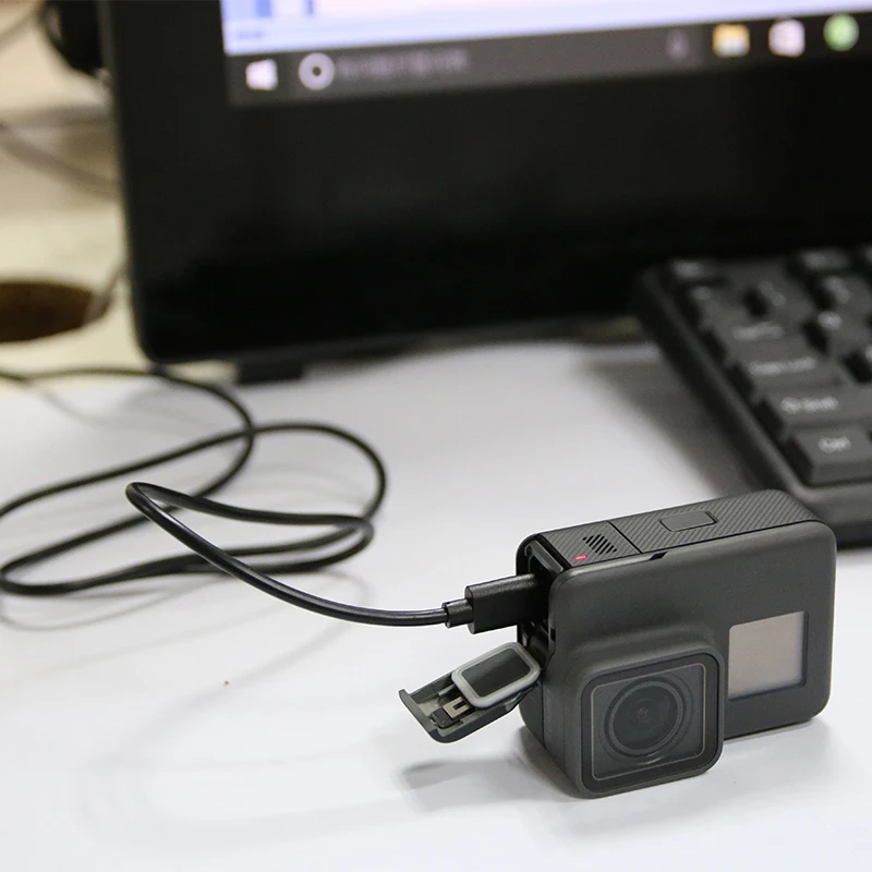 Gopro Hero 5, 6, 7, аксессуары, черная камера, зарядка, Usb кабель, линия передачи данных, синхронизация для Gopro Hero5, 6, 7, 8, спортивная экшн-камера