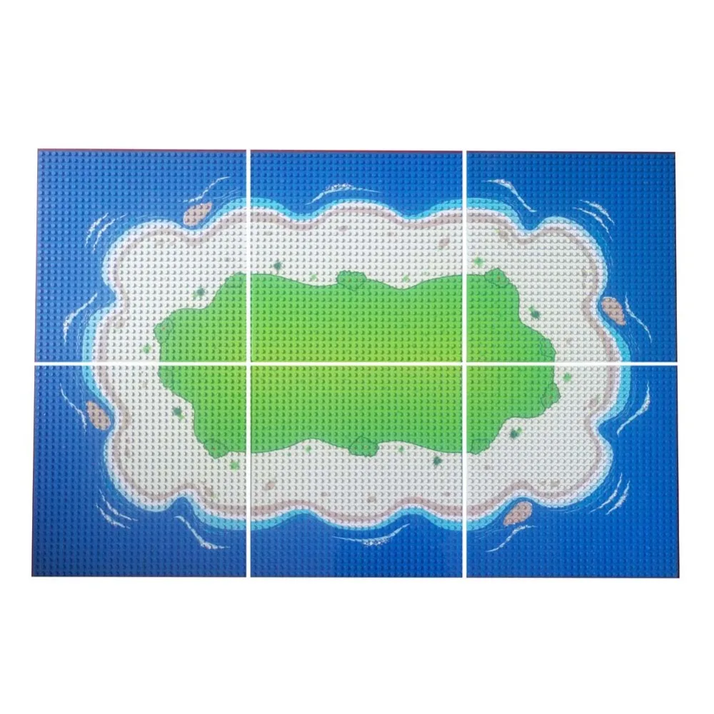 Базовая пластина в мелкую точку 32x32 базовая для городского города улицы пляжа