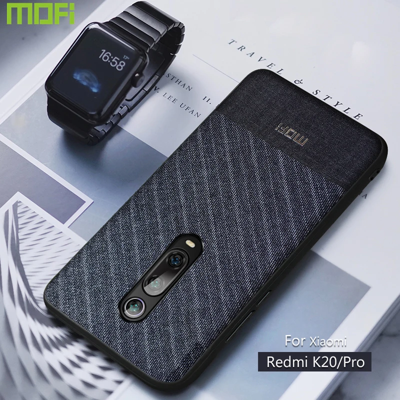 Чехол Mofi для Xiaomi K20 Pro чехол из ткани в деловом стиле Redmi темного цвета | Мобильные