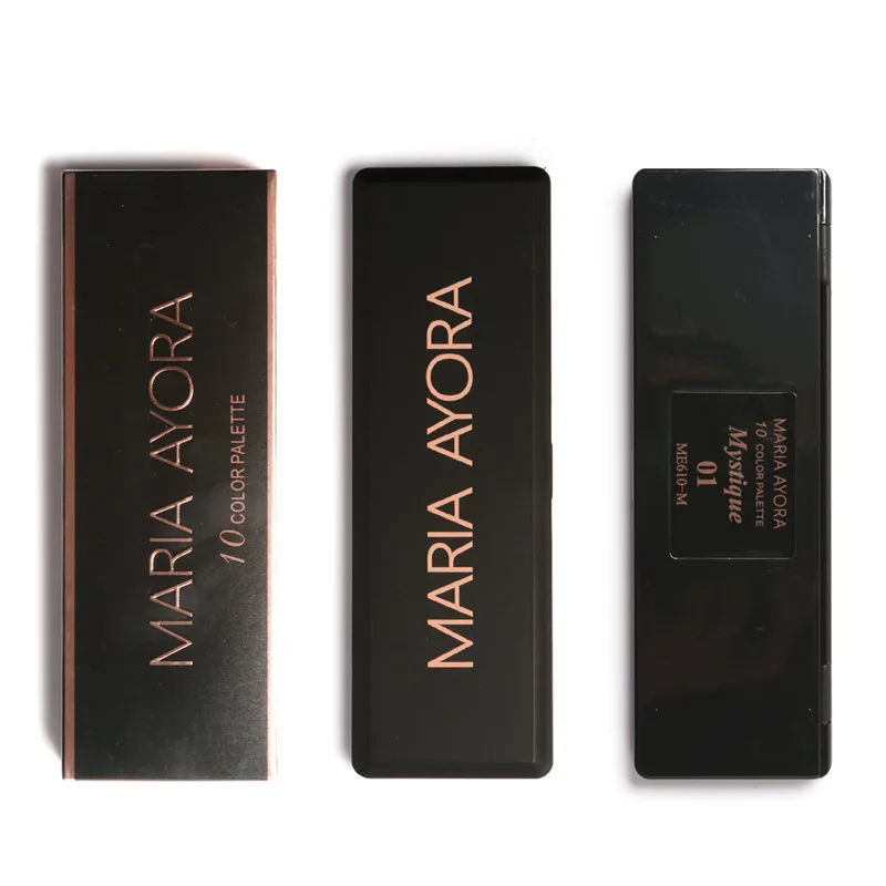 Мария айора 10 Цвета тени для век Палитры Glamorous Смоки Тени Shimmer Макияж комплект с