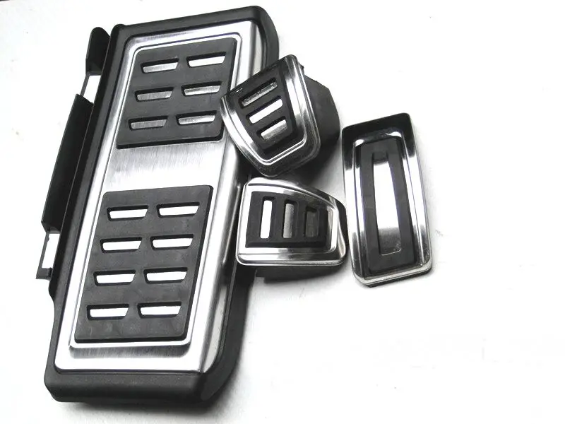 4PCS MT Автомобильные аксессуары педаль из нержавеющей стали для VW GOLF 7 GTi MK7 Lamando POLO A05 Passat B8 Skoda Октавия Рапид 5E 5F A7 - Название цвета: 4PCS MT