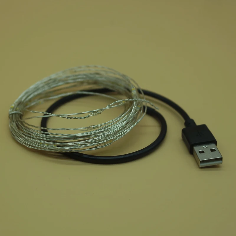СВЕТОДИОДНЫЕ гирлянды 10 м 5 33 фута в с питанием от USB водонепроницаемые теплый