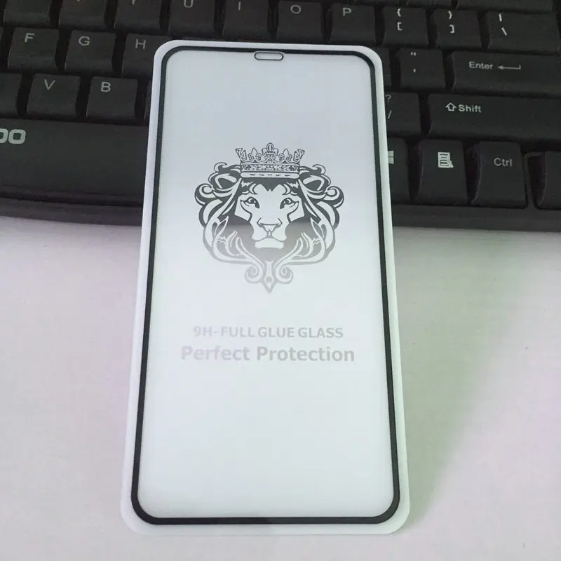 Для iPhone XS Max защита экрана WolfRule 5D полное закаленное стекло для Apple покрытие пленка