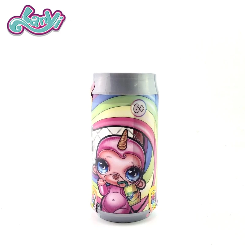 Ланьитойс бутылочный комплект Пупси сюрприз сжатый размер 3,1 дюйма волшебная тряска слизи сюрпризные игрушки для девочек Подарки.