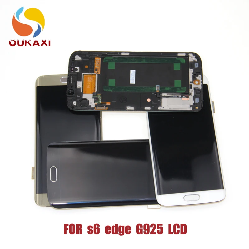 5 1 'для Samsung Galaxy S6 края ЖК G925 G925F SM дисплей сенсорный экран дигитайзер для сборки с