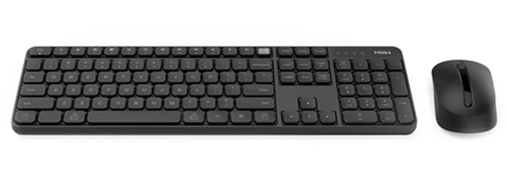 Черный Xiaomi MIIIW Wireless Office Keyboard Mouse Set Windows/Mac System One-button switching 104 Keys 2.4GHz IPX4 Waterproof Keyboard - Цвет: Черный