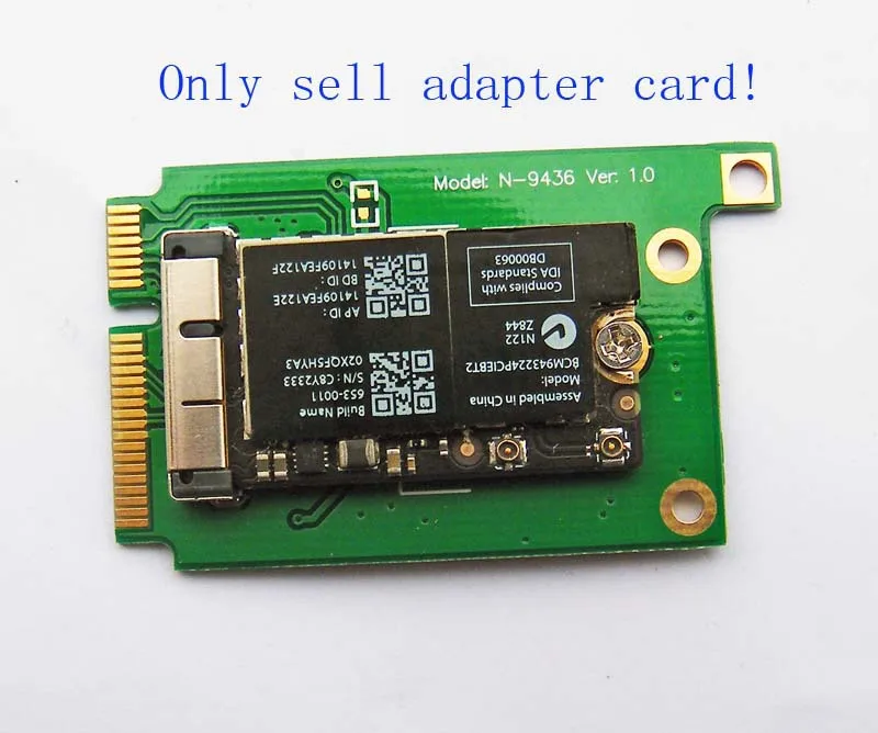 Мини адаптер PCI E для BCM94331CD BCM943224PCIEBT2 BCM94360CD BCM94331CSAX|mini pci-e adapter|mini cardpci-e mini |