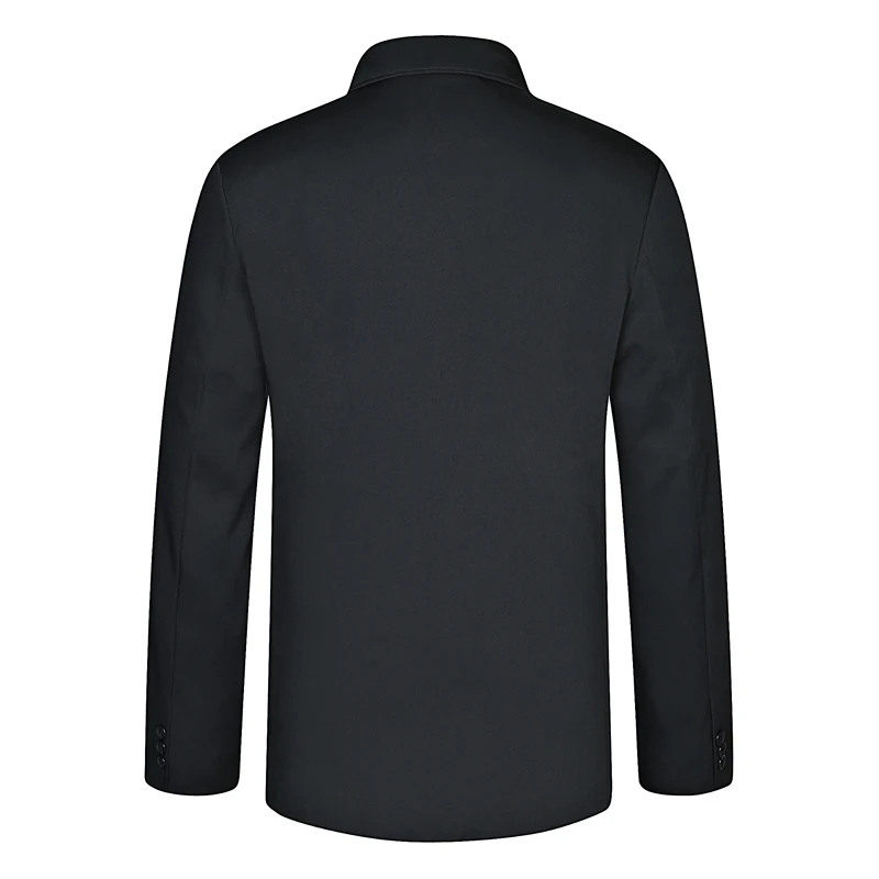 Оригинальный Весенний китайский этнический мужской черный костюм Мао куртка