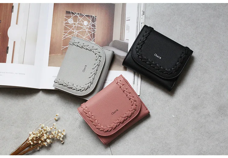 2017 новое поступление! Короткий вязаный женский кошелек из качественной