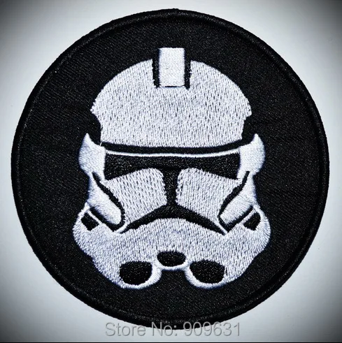 Клон Trooper шлем Старая Республика Штурмовик Звездные войны Железный на аппликация