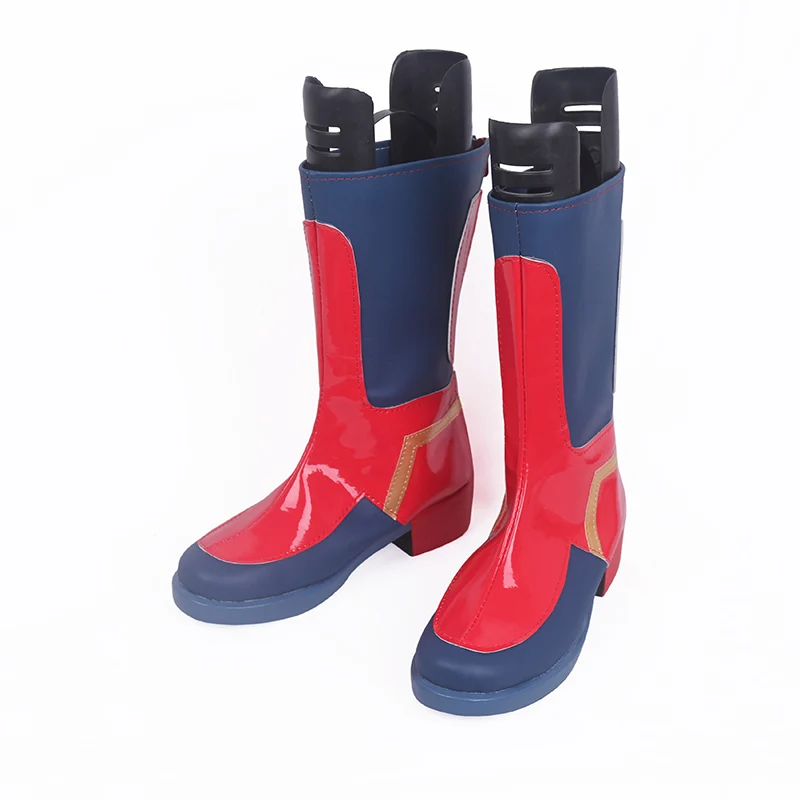 Movie Version Captain Marvel Carol Danvers Cosplay Shoes Halloween Party Boots New Handmade | Тематическая одежда и