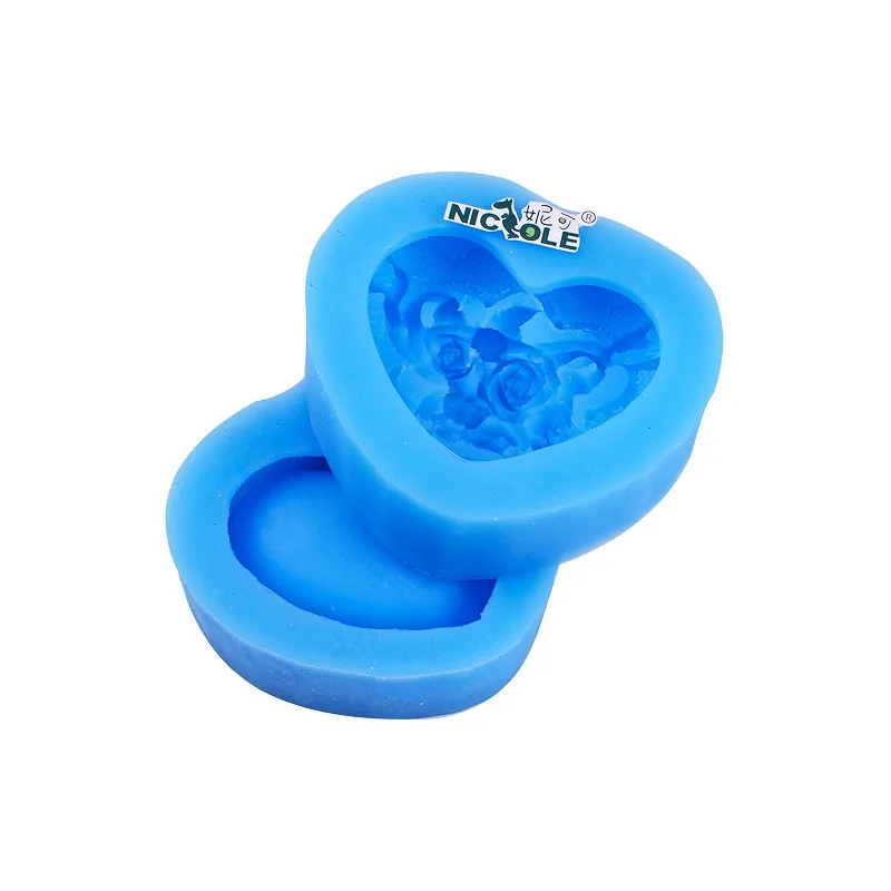 Nicole 3D коробка с сердцем Мыло Форма конфеты шоколадная форма DIY ручной работы