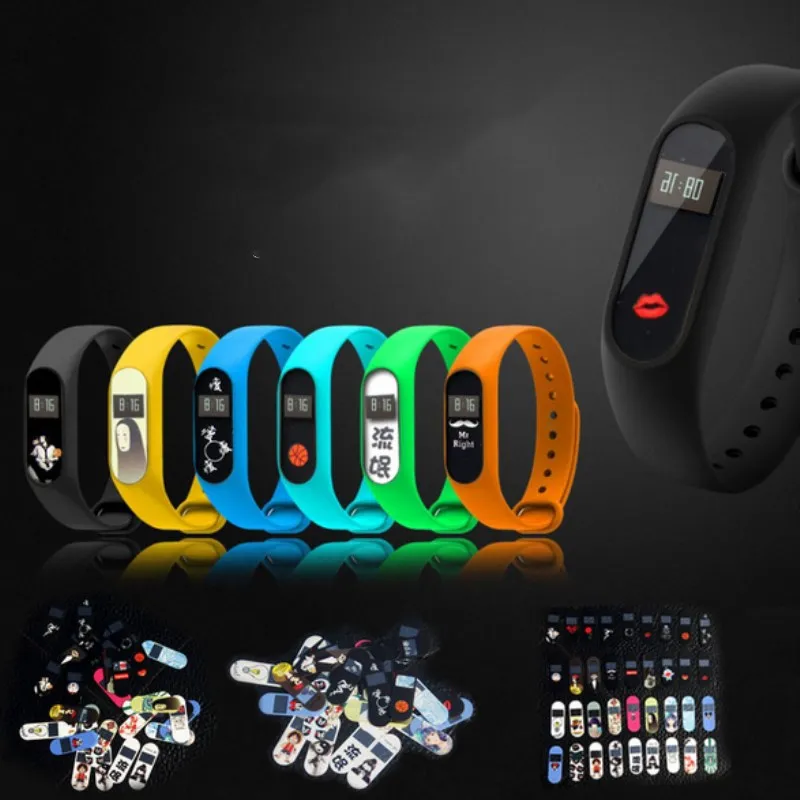 5 шт. Защитная пленка для экрана Xiaomi Mi Band 2 противовзрывная цветная камуфляжная