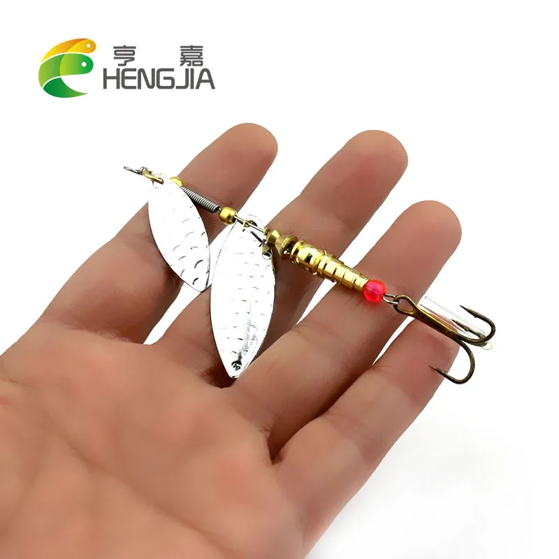 HENGJIA 1 шт. жесткие металлические спиннербейты Троллинговые лезвия блёстки