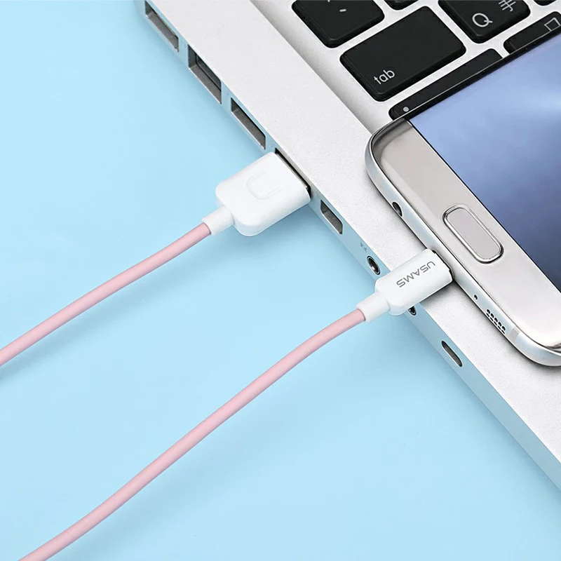 USAMS Micro Телефон зарядный кабель для samsung huawei Xiaomi LG USB передачи данных телефона Android 5